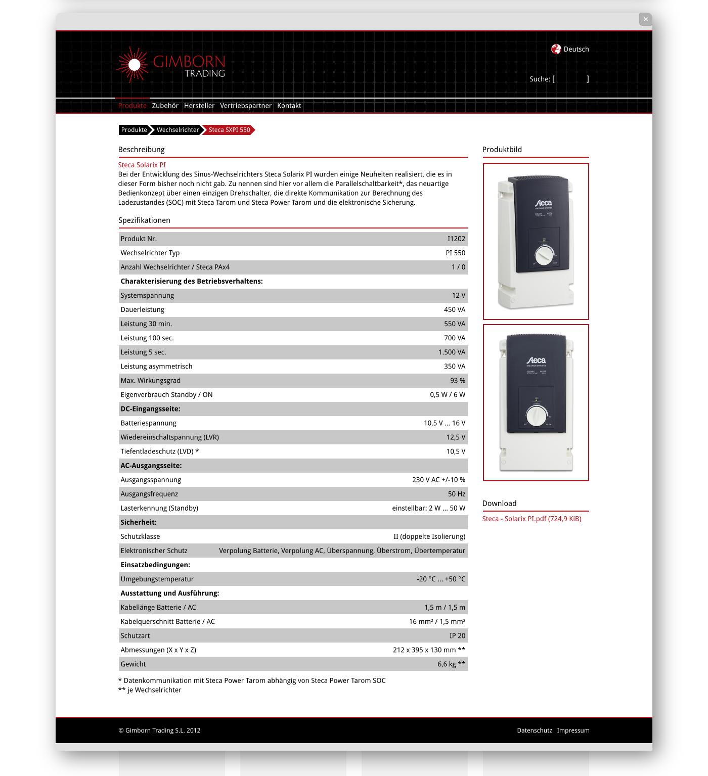 GimbornTrading - Design Produktdetails für Behance Portfolio